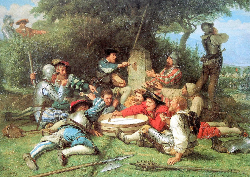 The Kappeler milk soup 1869 - Albrecht Anker