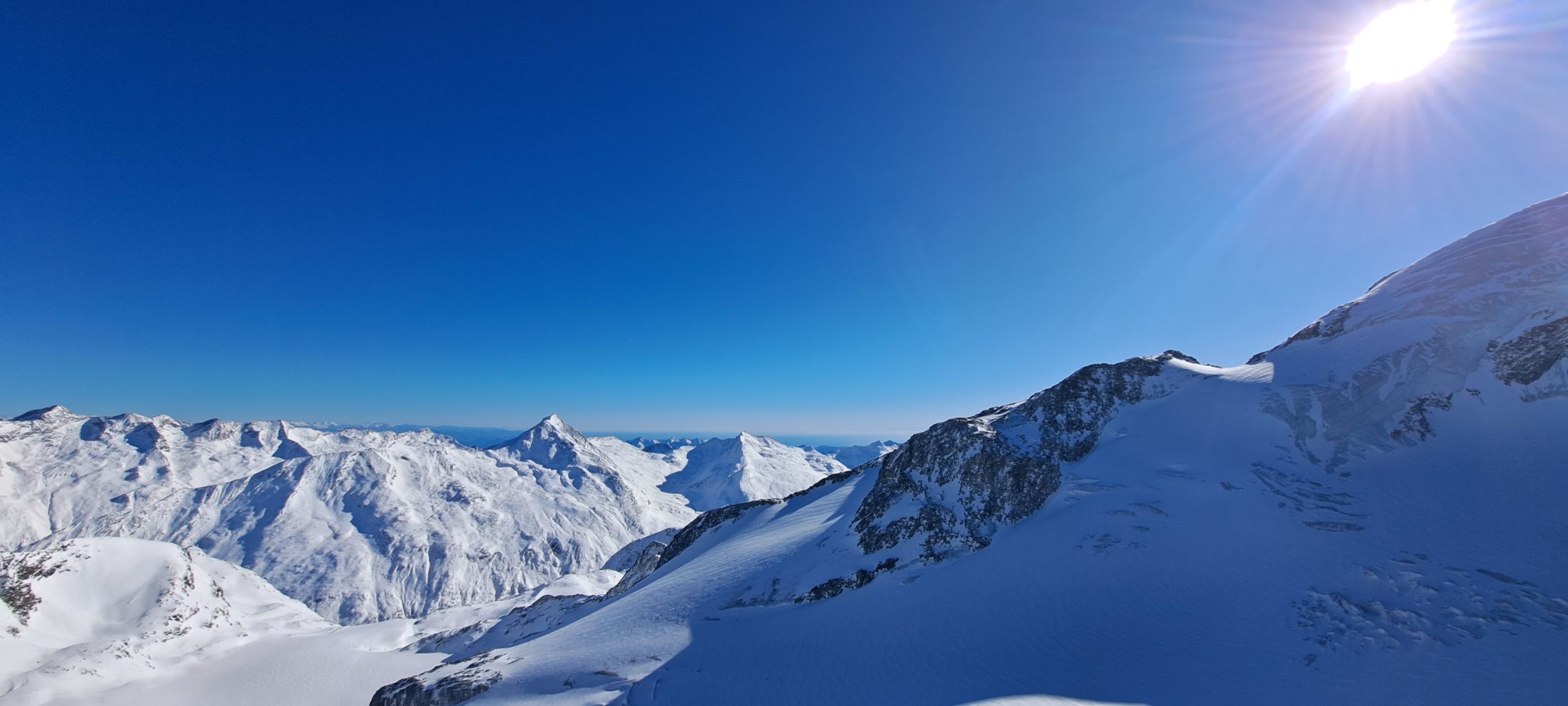 A 360-degree panorama of the Alps